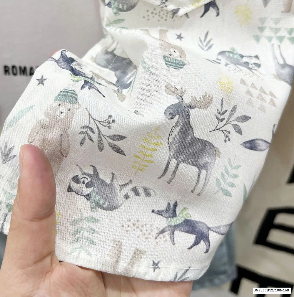 ÁO SƠ MI HỌA TIẾT ĐI BIỂN KACADY