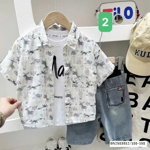 ÁO SƠ MI HỌA TIẾT ĐI BIỂN KACADY