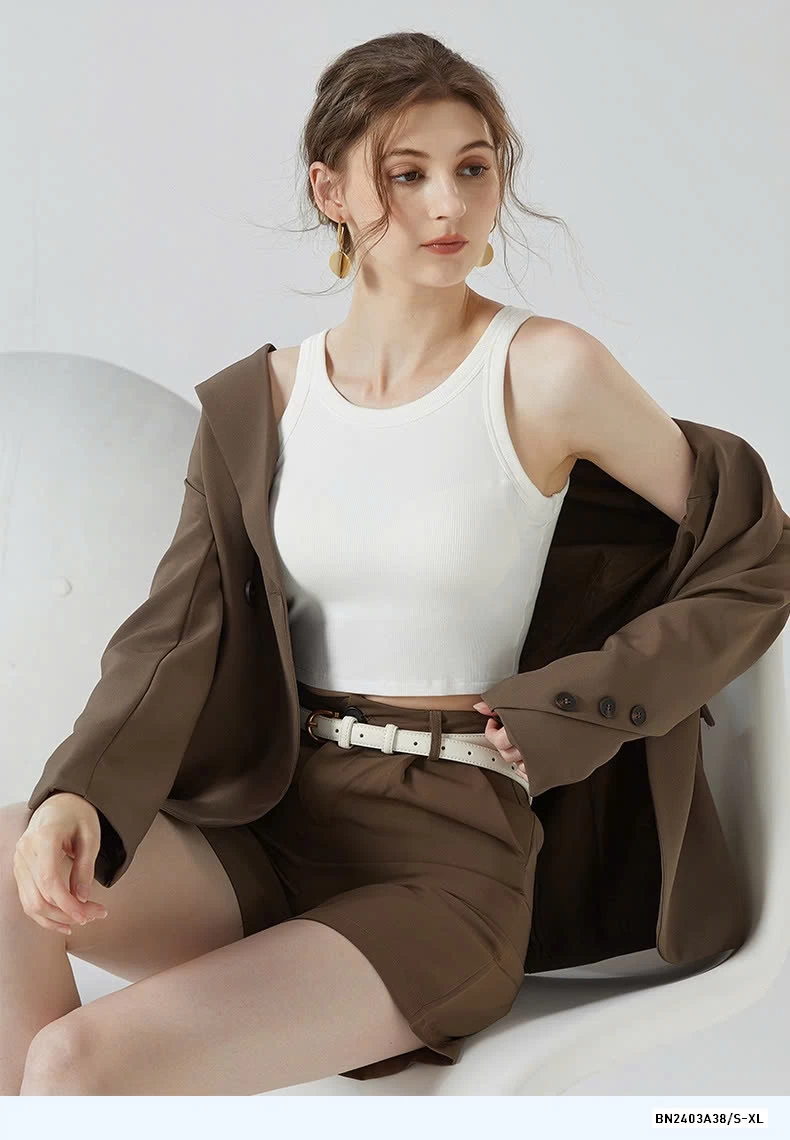 CROPTOP 3 LỖ KÈM BRA