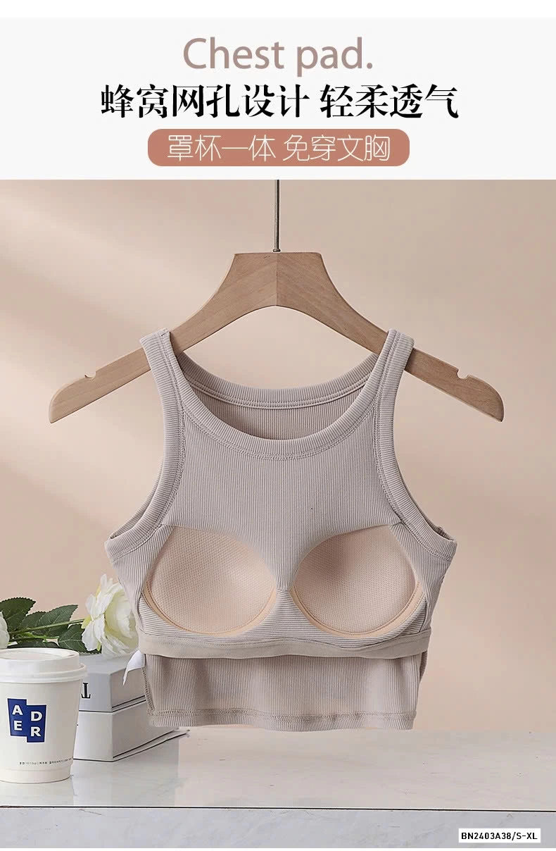 CROPTOP 3 LỖ KÈM BRA