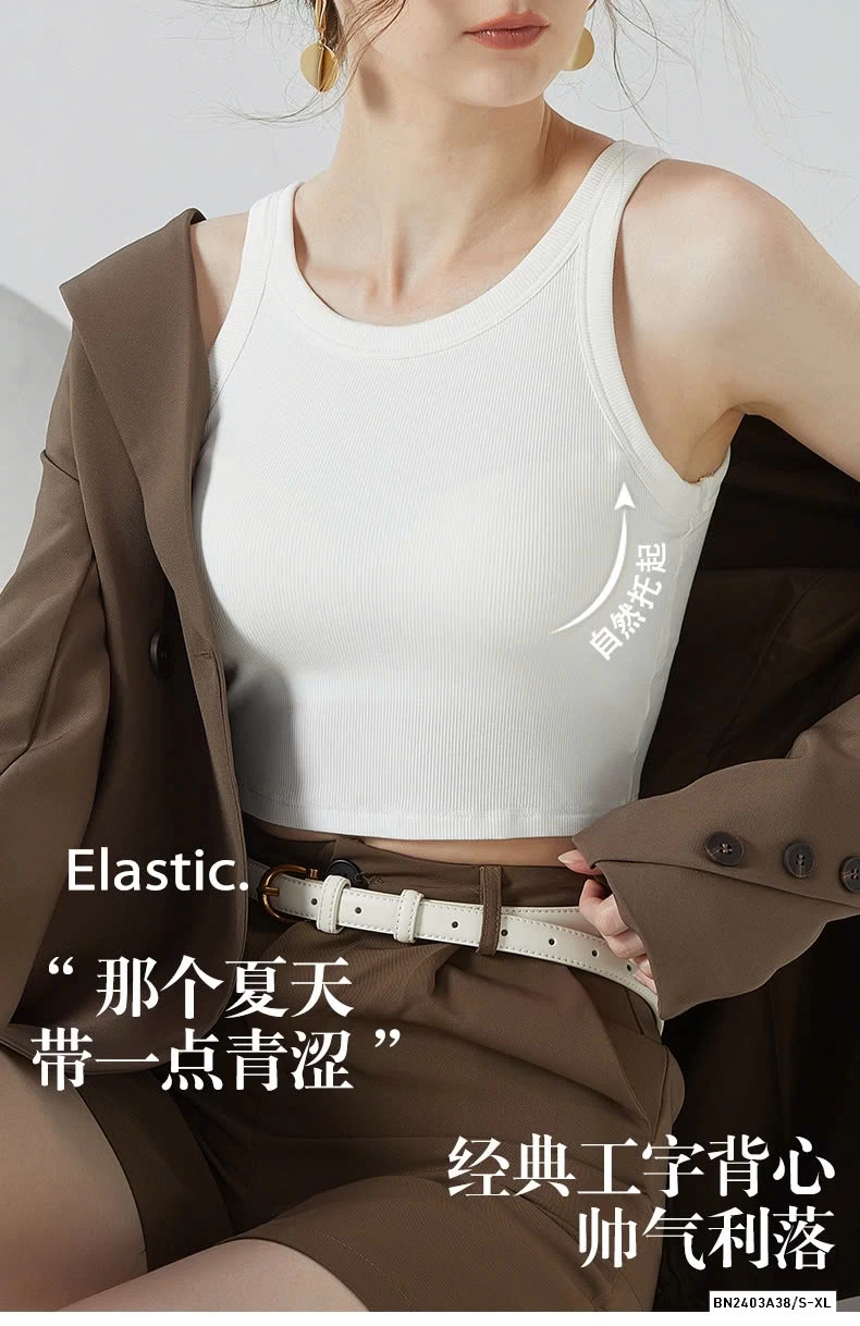 CROPTOP 3 LỖ KÈM BRA