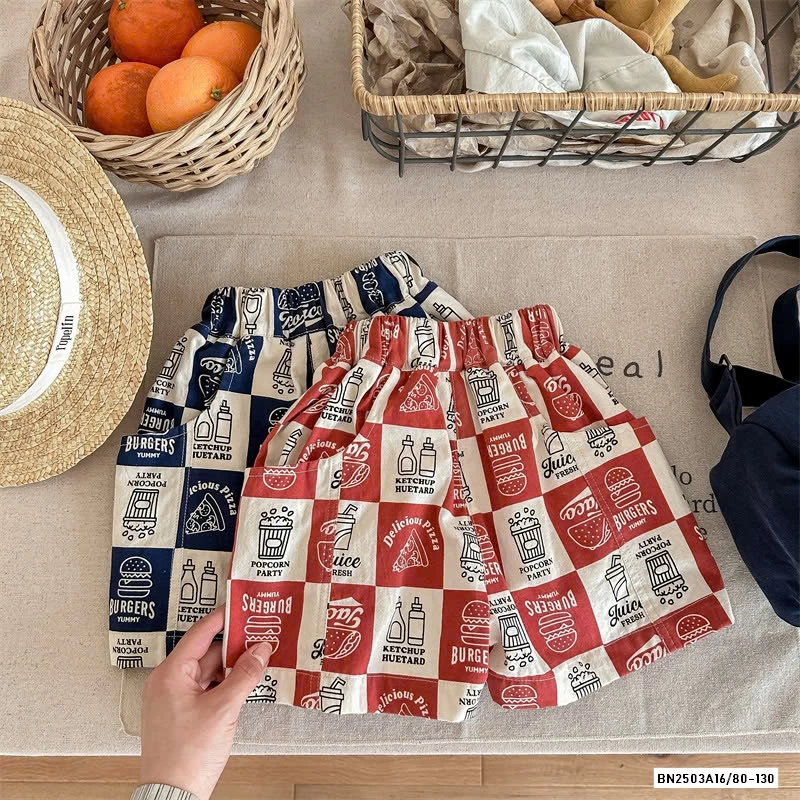 SHORT THÔ FAST FOOD ADBABY