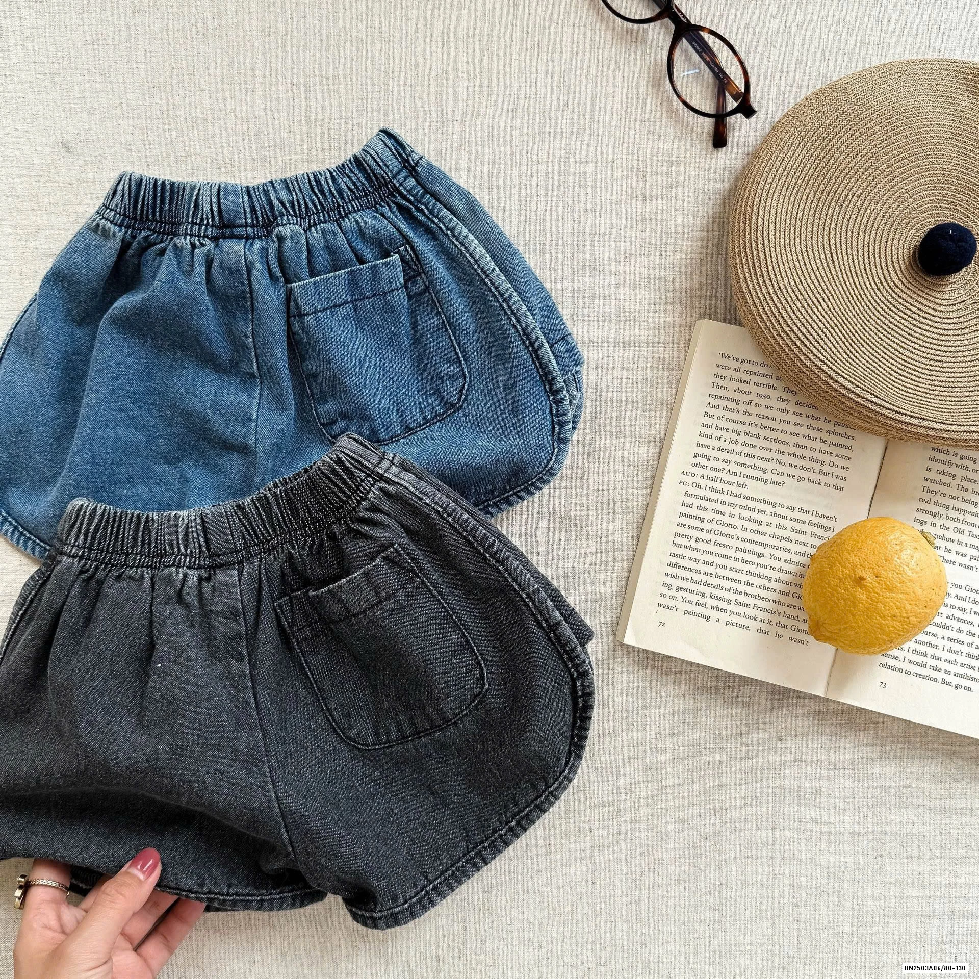 SHORT JEANS VIỀN TRÒN ADBABY