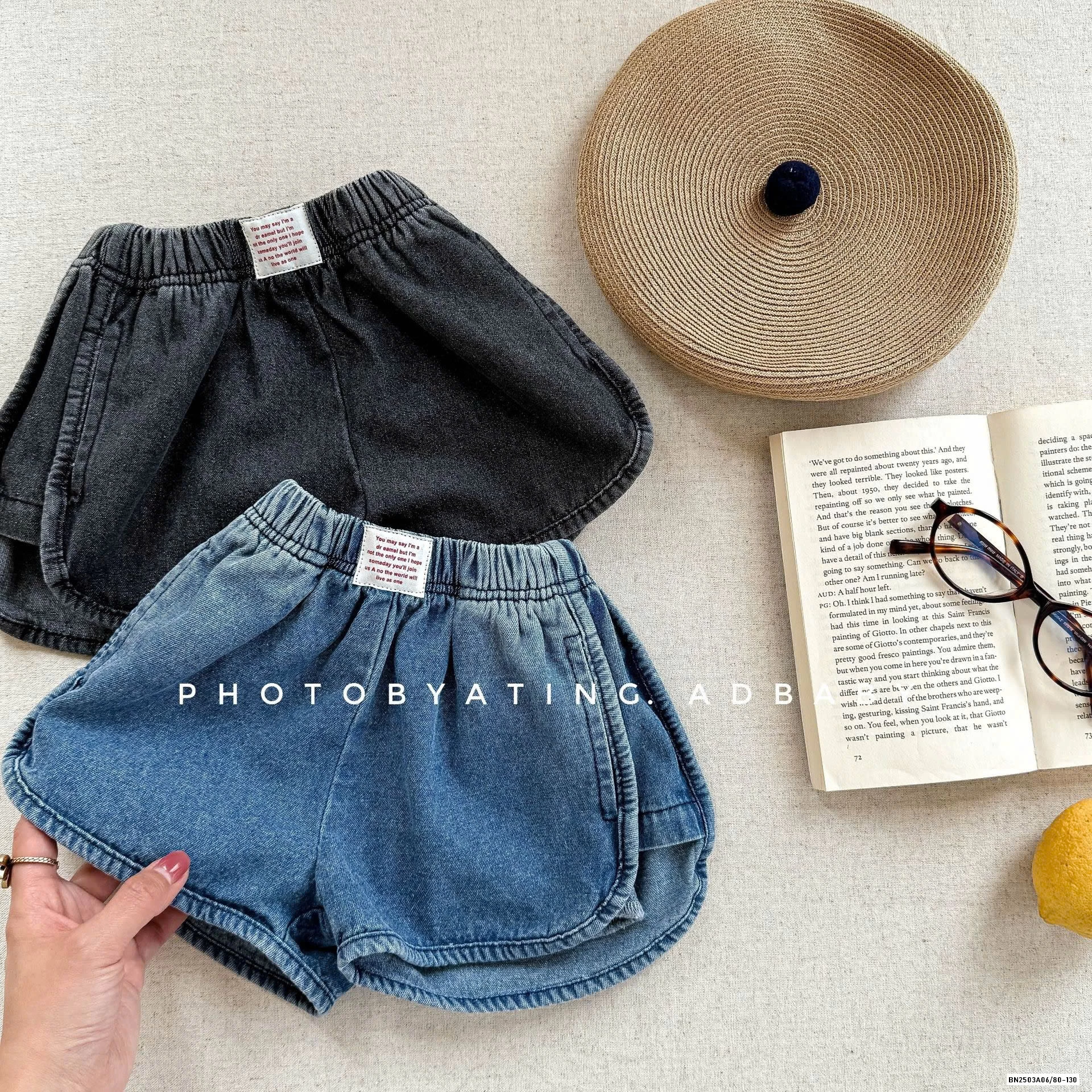 SHORT JEANS VIỀN TRÒN ADBABY