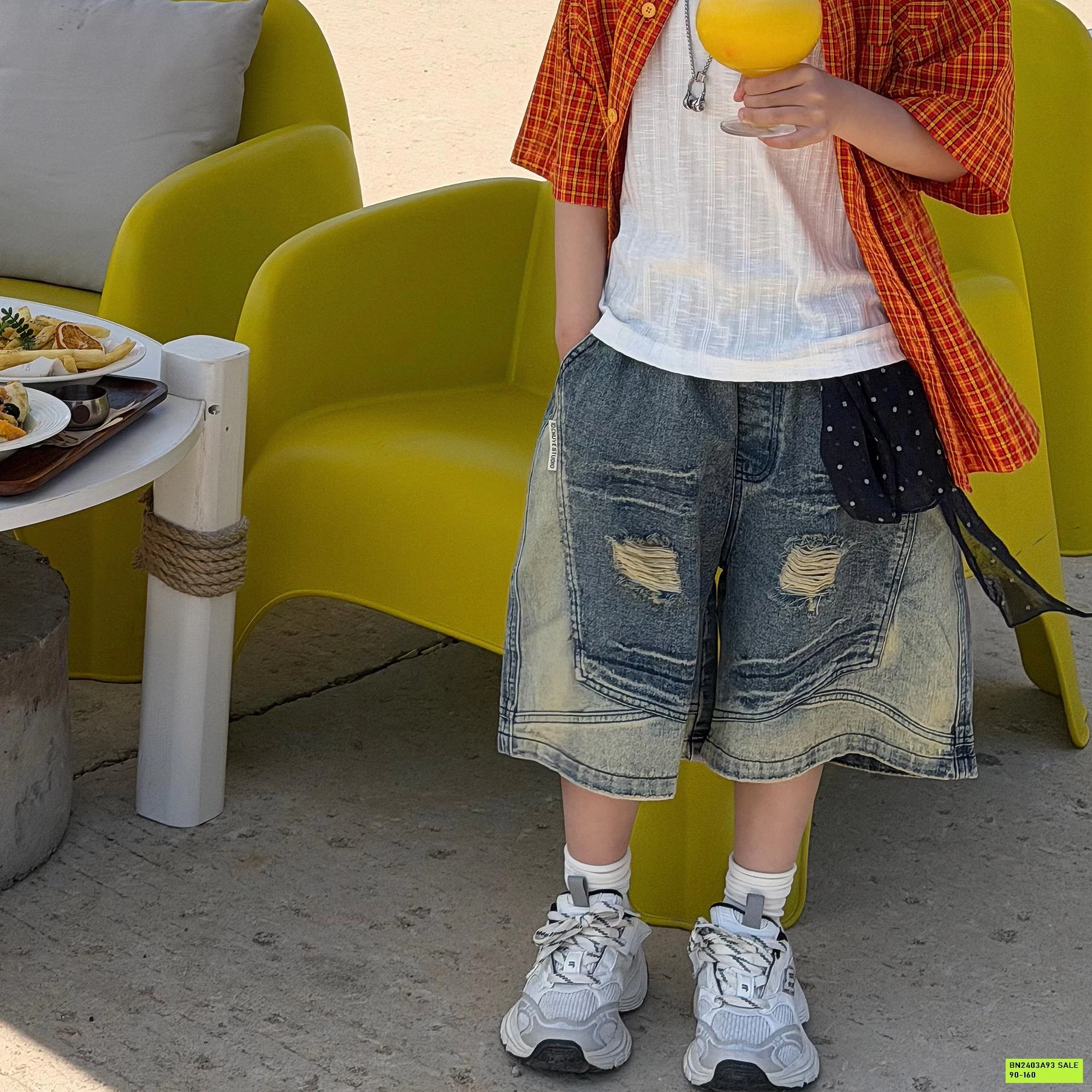 SHORT JEANS XANH CÁ TÍNH FANSHU