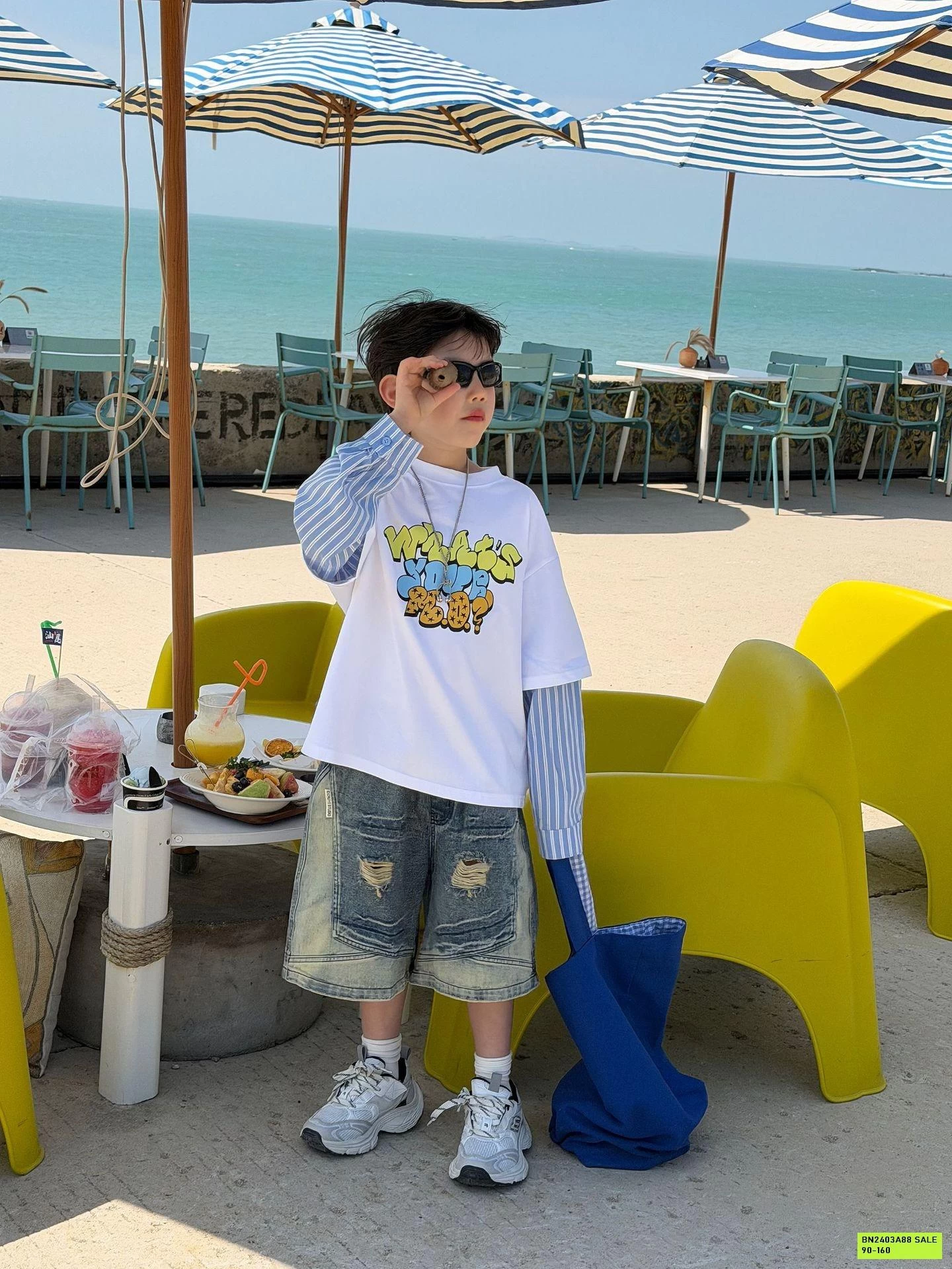 ÁO THUN TAY NỐI SƠ MI GIẢ 2 LỚP FANSHU