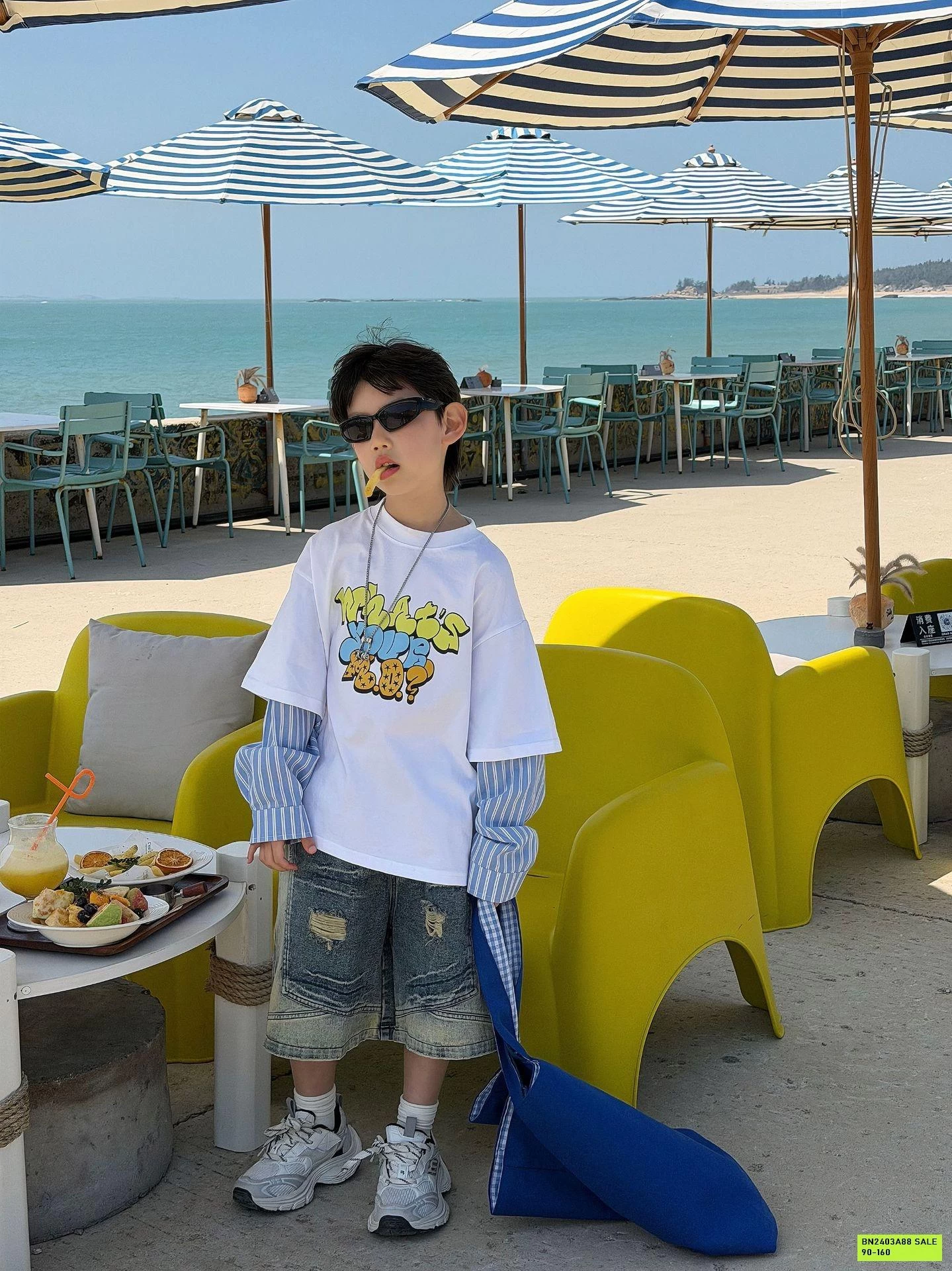 ÁO THUN TAY NỐI SƠ MI GIẢ 2 LỚP FANSHU