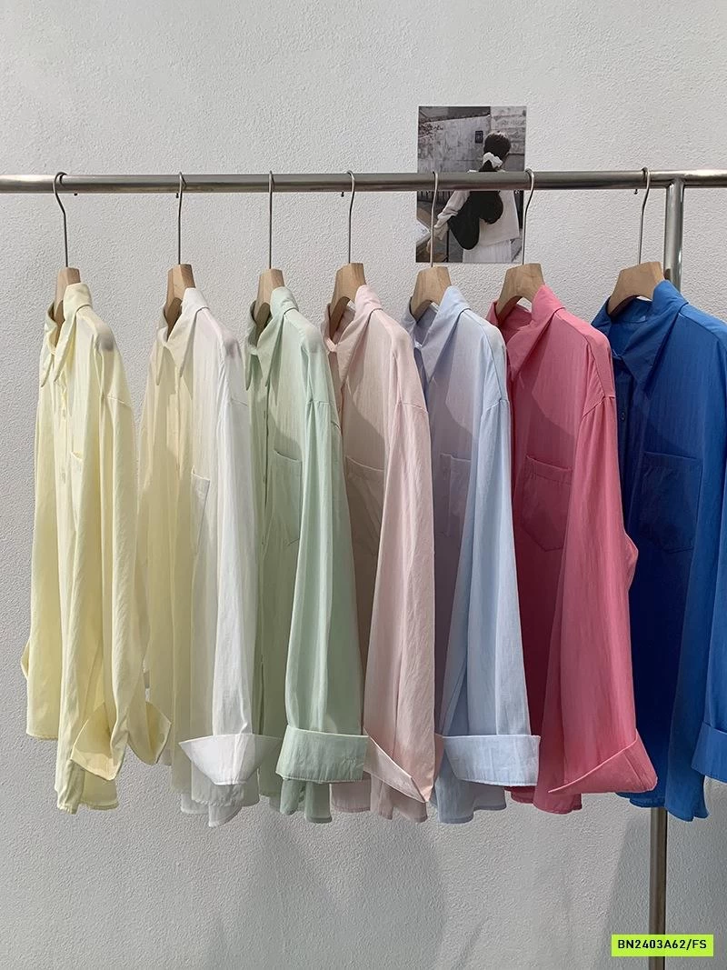 SƠ MI TRƠN MÀU DÀI TAY