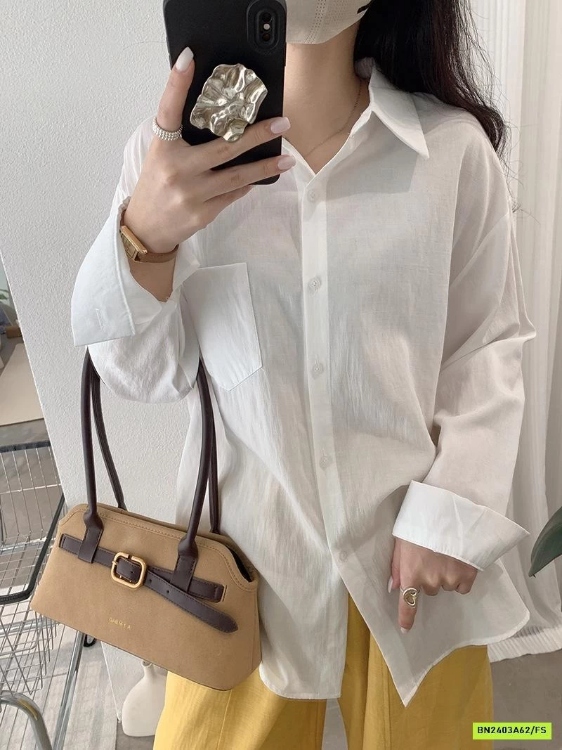 SƠ MI TRƠN MÀU DÀI TAY