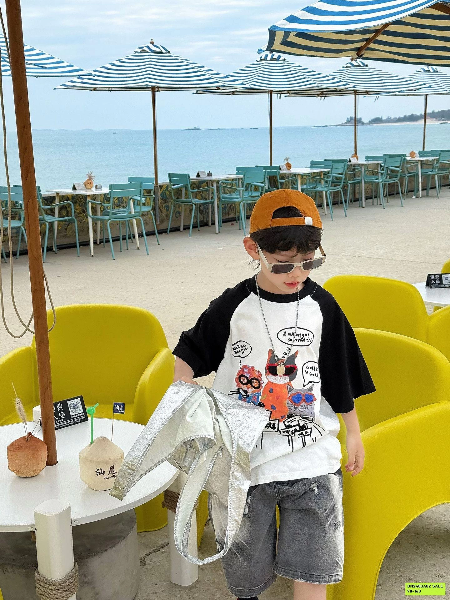 ÁO THUN MÈO PHỐI MÀU TAY FANSHU