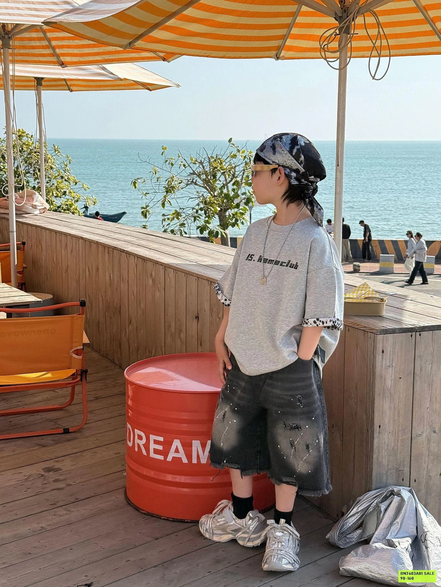 ÁO THUN XÁM PHỐI VIỀN TAY FANSHU