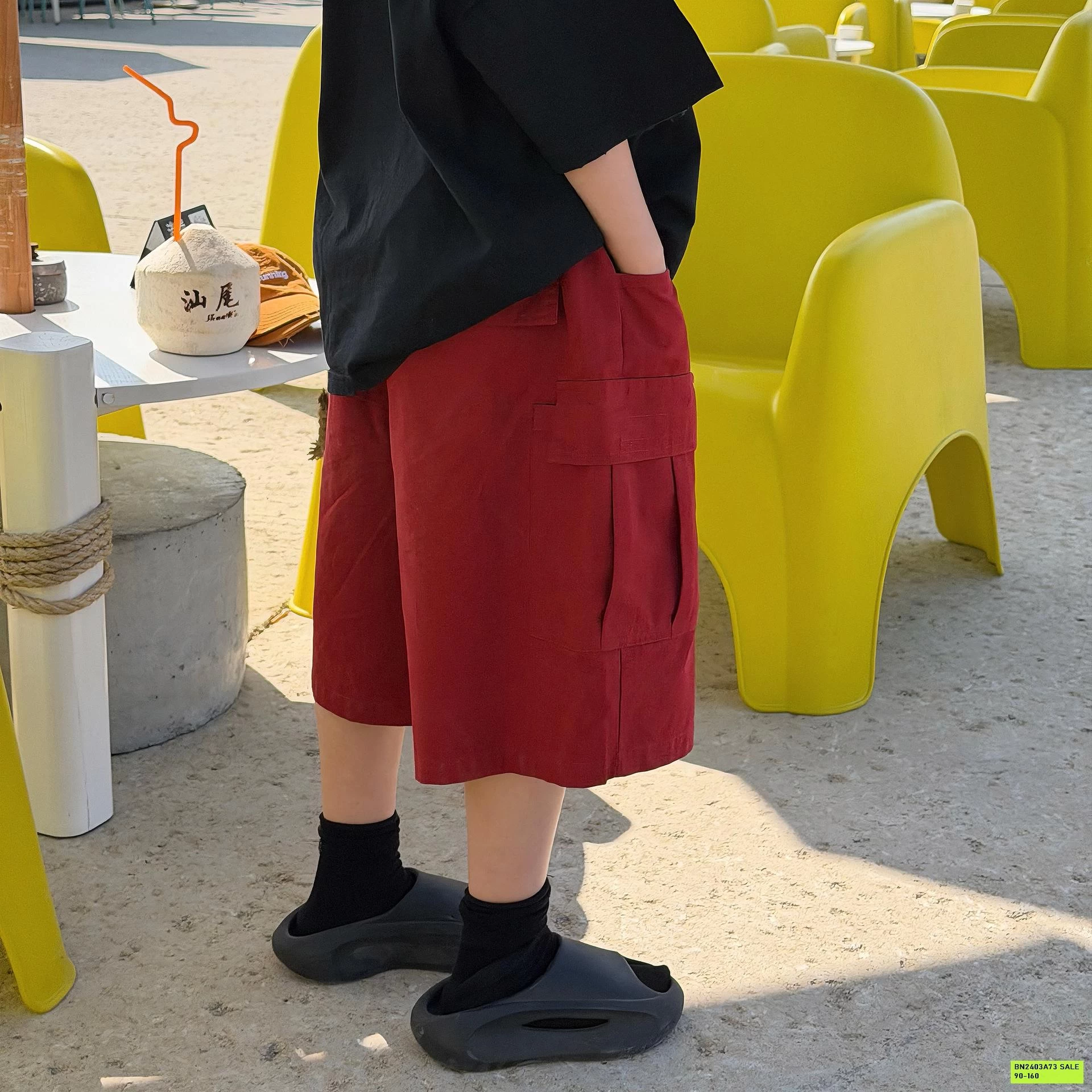 SHORT ĐỎ TÚI HỘP FANSHU