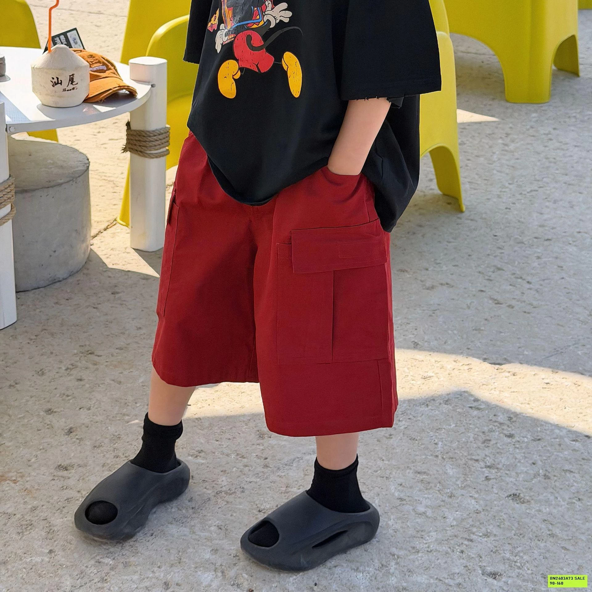 SHORT ĐỎ TÚI HỘP FANSHU