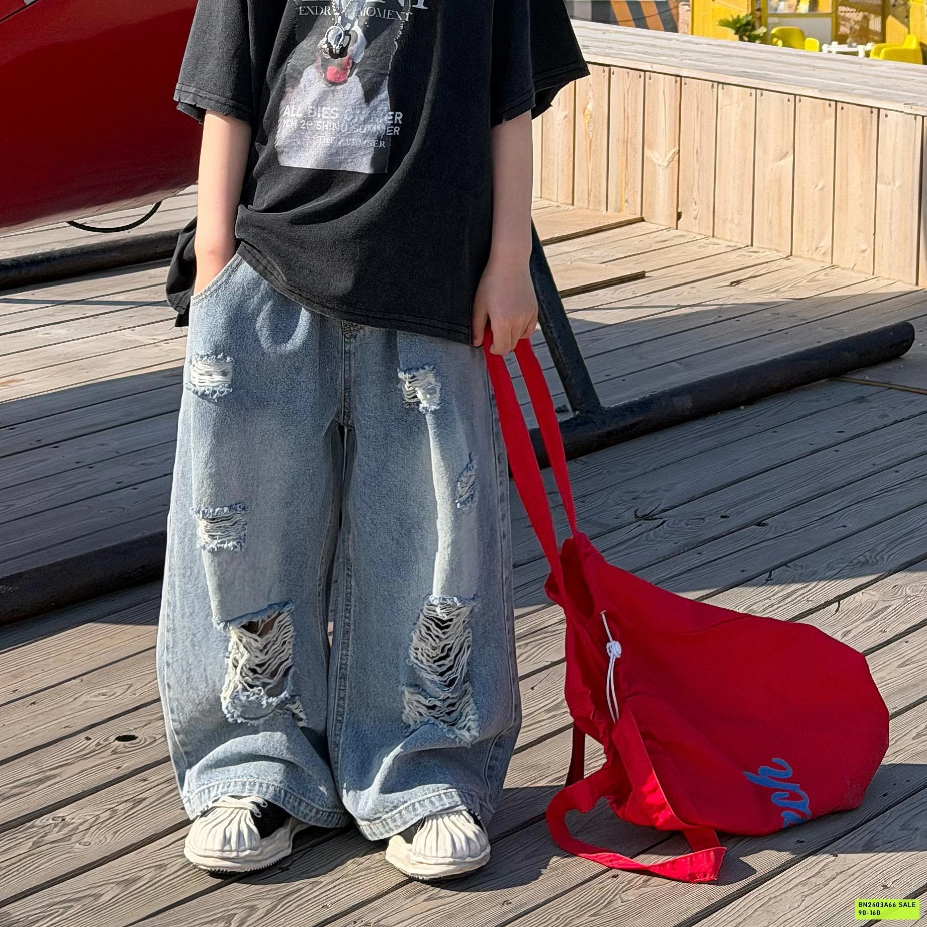 JEANS SUÔNG RÁCH FANSHU