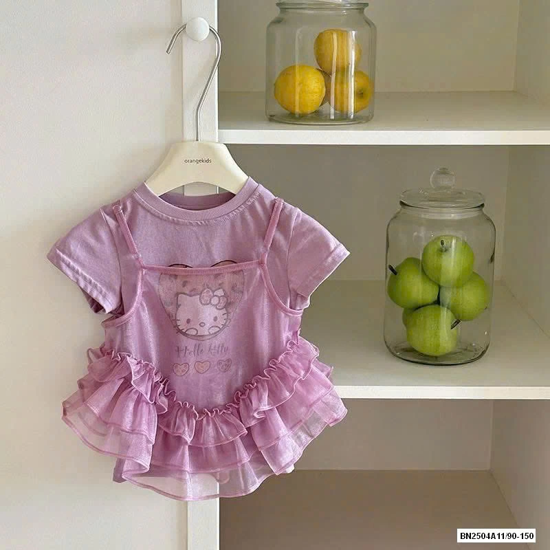 ÁO KITTY BÁNH BÈO 2 CHI TIẾT