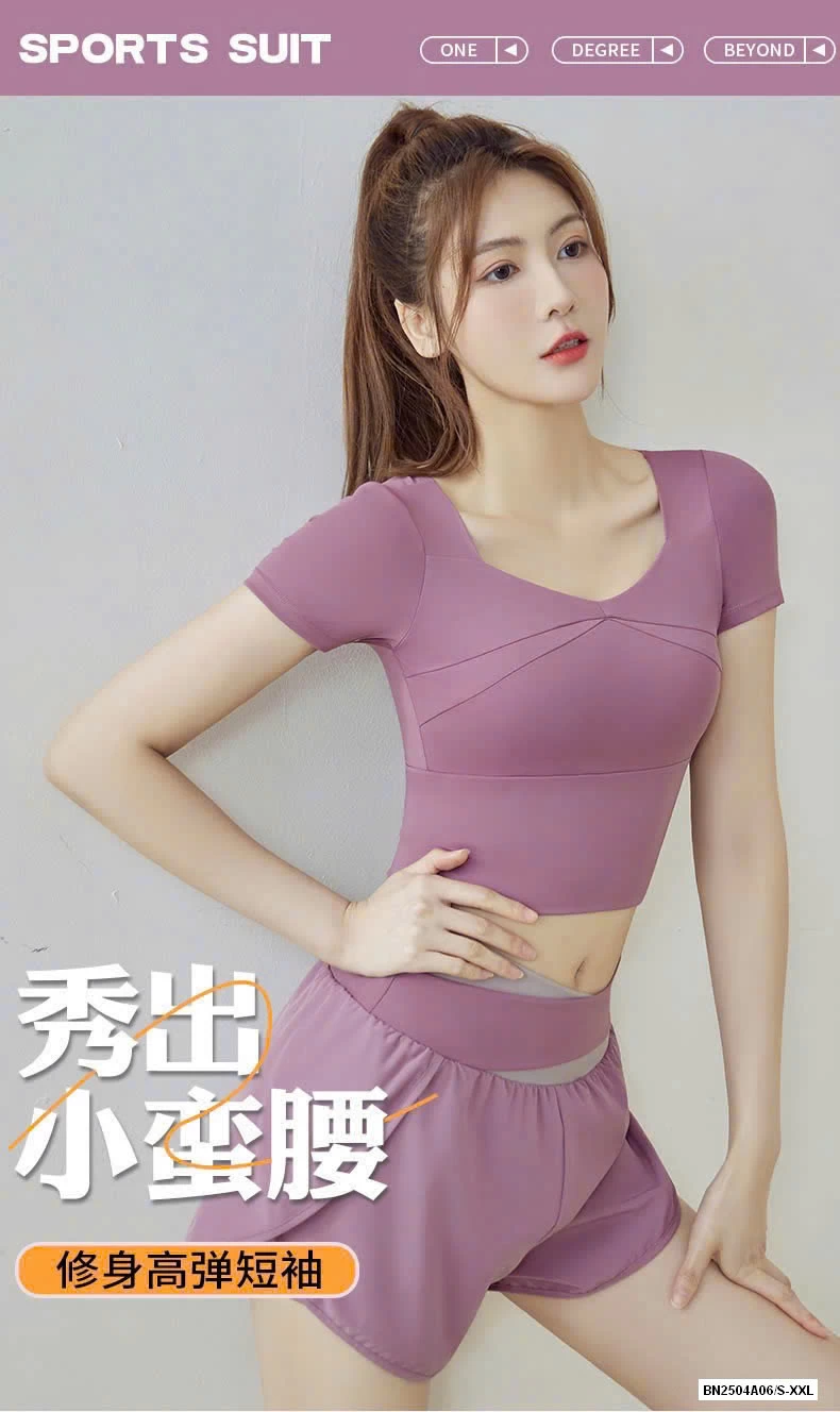 SÉT TẬP THỂ THAO NGẮN TAY