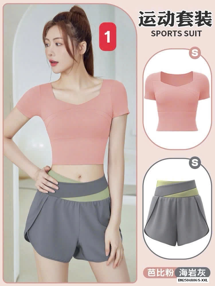 SÉT TẬP THỂ THAO NGẮN TAY