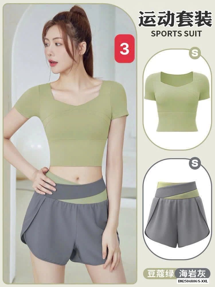 SÉT TẬP THỂ THAO NGẮN TAY