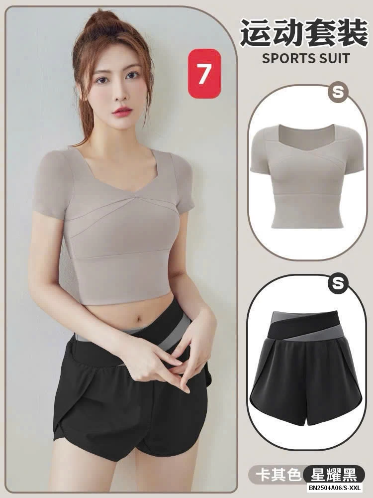 SÉT TẬP THỂ THAO NGẮN TAY