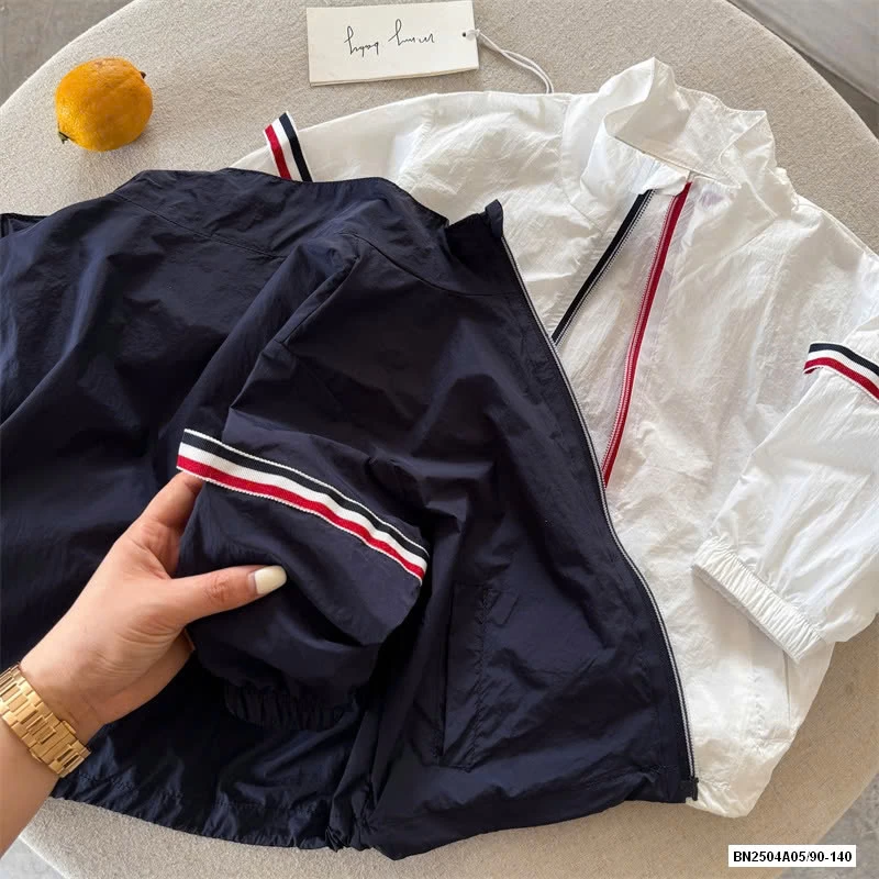 KHOÁC GIÓ MỎNG PHỐI SỌC MMY