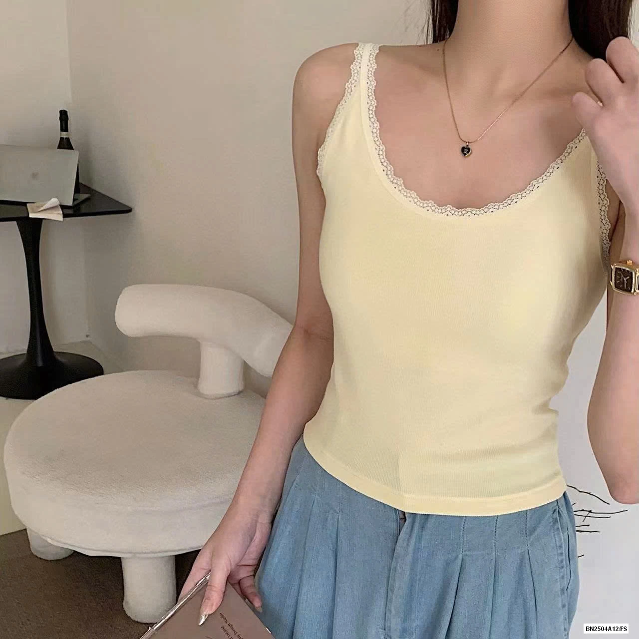 AASO 2 DÂY VIỀN REN KÈM BRA