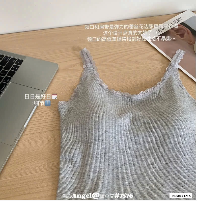 AASO 2 DÂY VIỀN REN KÈM BRA