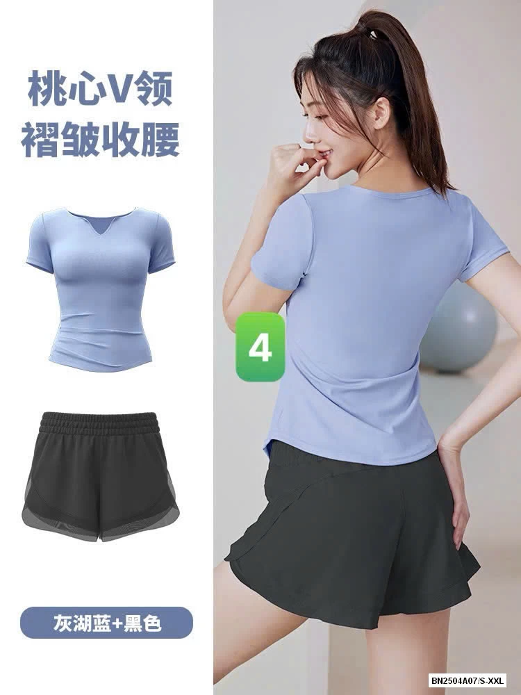 SÉT TẬP NGẮN TAY CỔ V