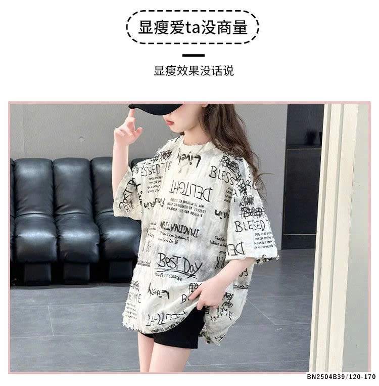 ÁO THUN CÀO RÁCH IN CHỮ CÁ TÍNH