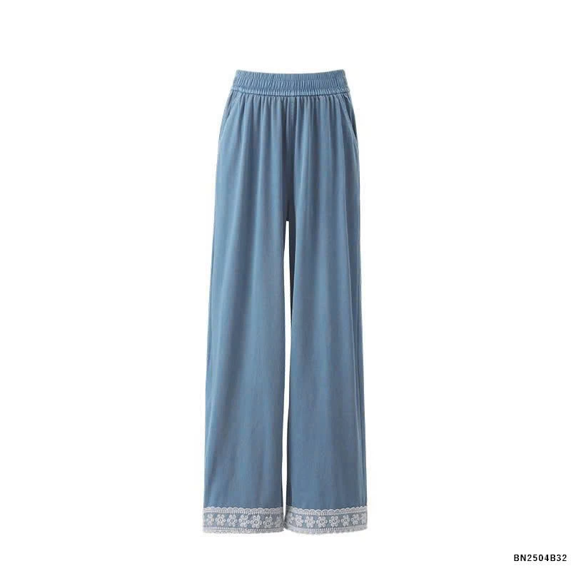 QUẦN ỐNG RỘNG VIỀN REN