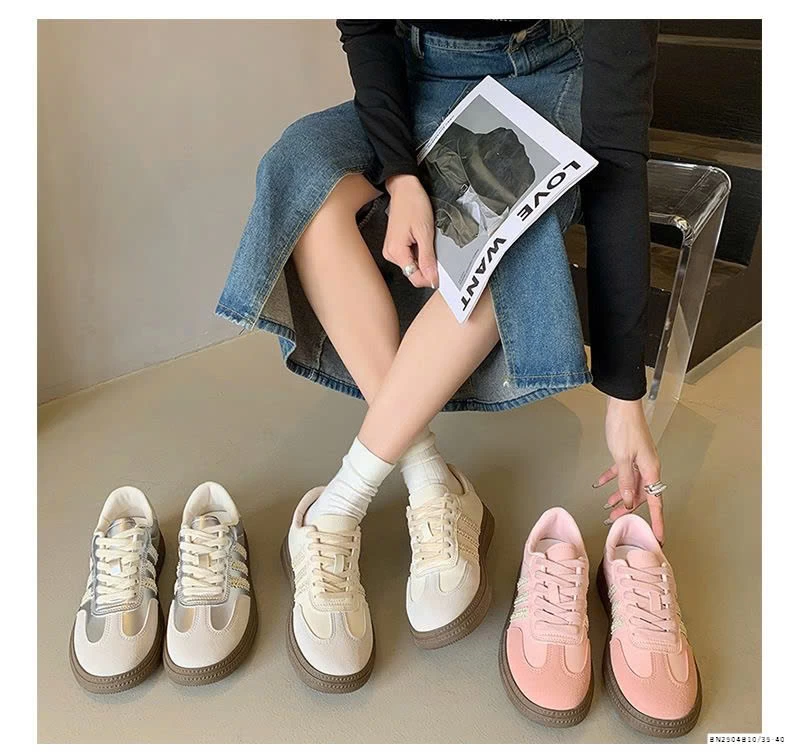 GIÀY THỂ THAO BUỘC DÂY ĐẾ DÀY NỮ