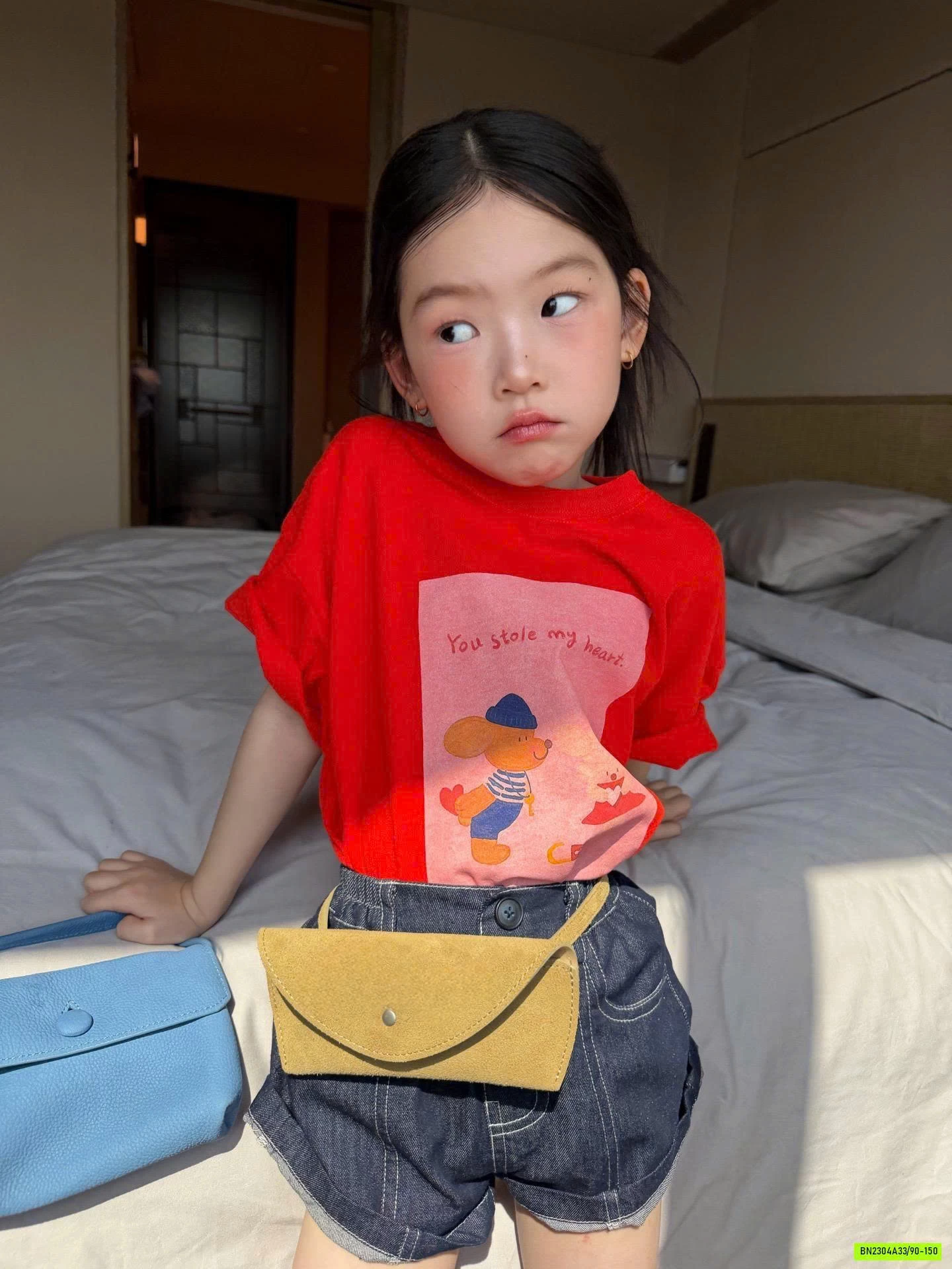 SÉT ÁO ĐỎ MIX SHORT DENIM