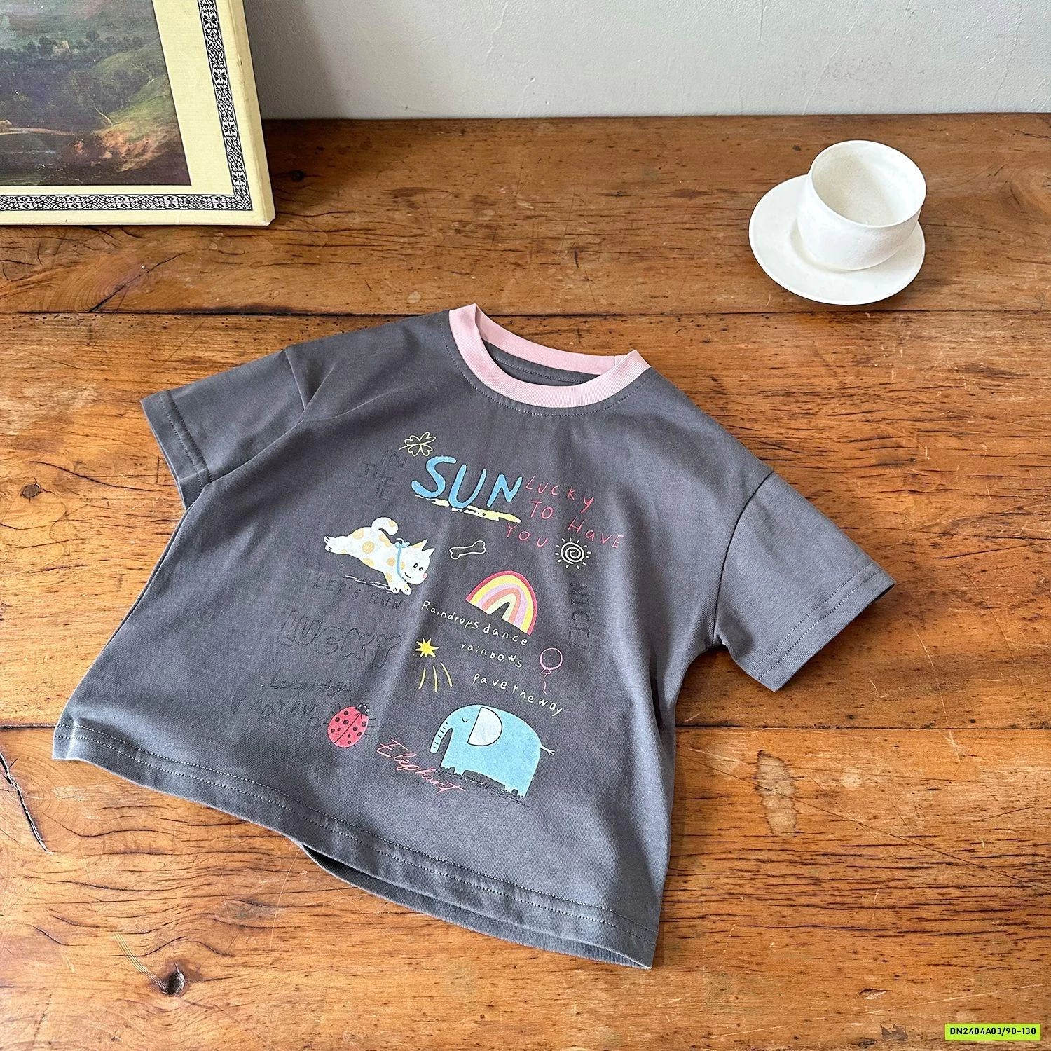 SÉT ÁO XÁM MIX SHORT HỒNG