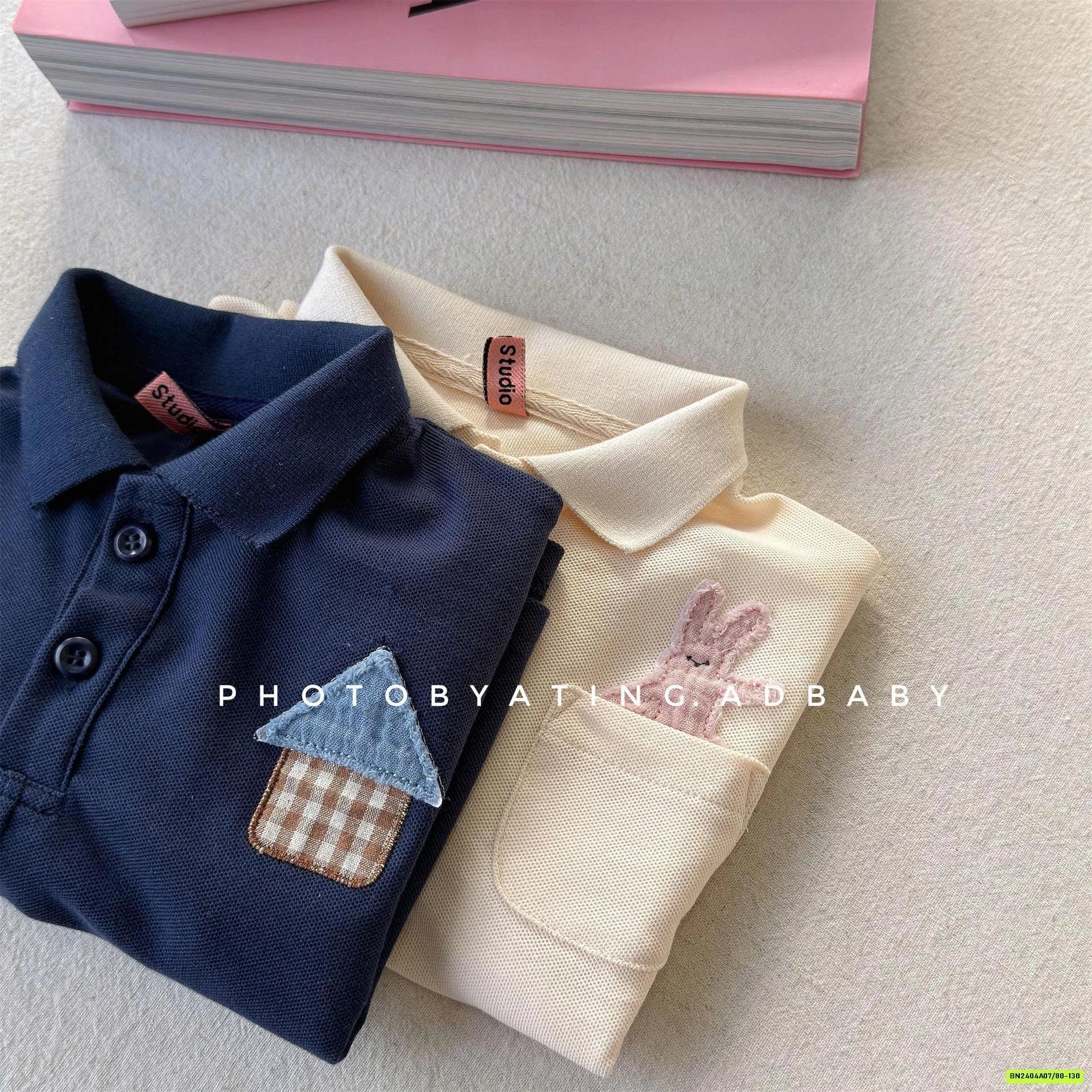 ÁO POLO TÚI HỌA TIẾT ADBABY