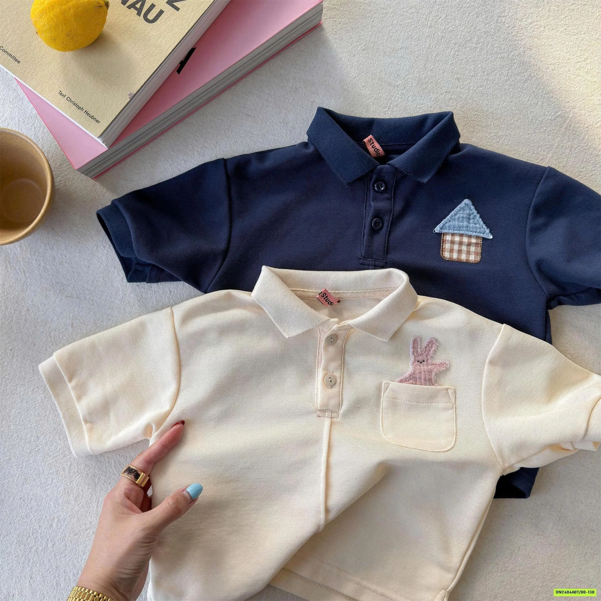 ÁO POLO TÚI HỌA TIẾT ADBABY