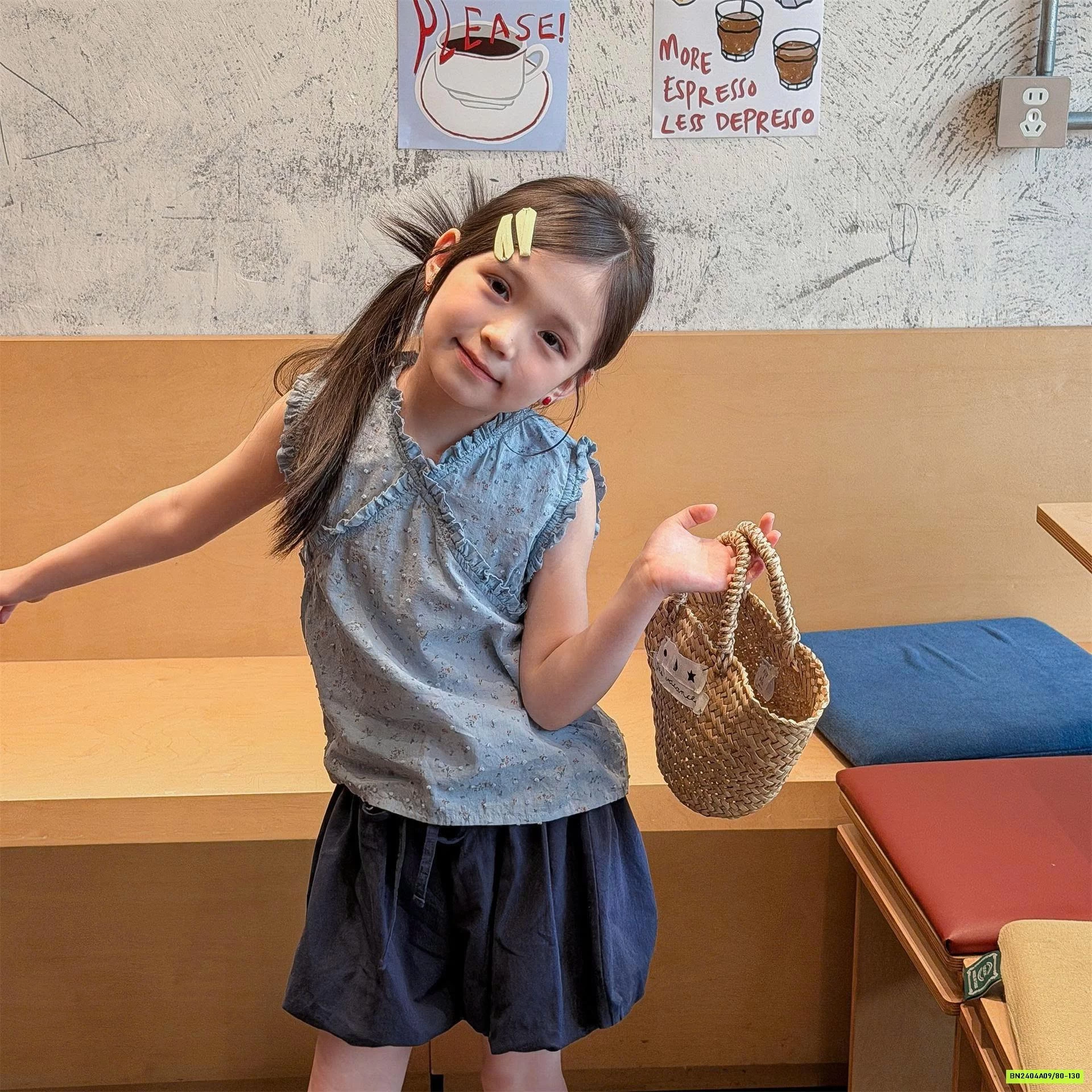 ÁO CỘC TAY HẠT GẠO ADBABY