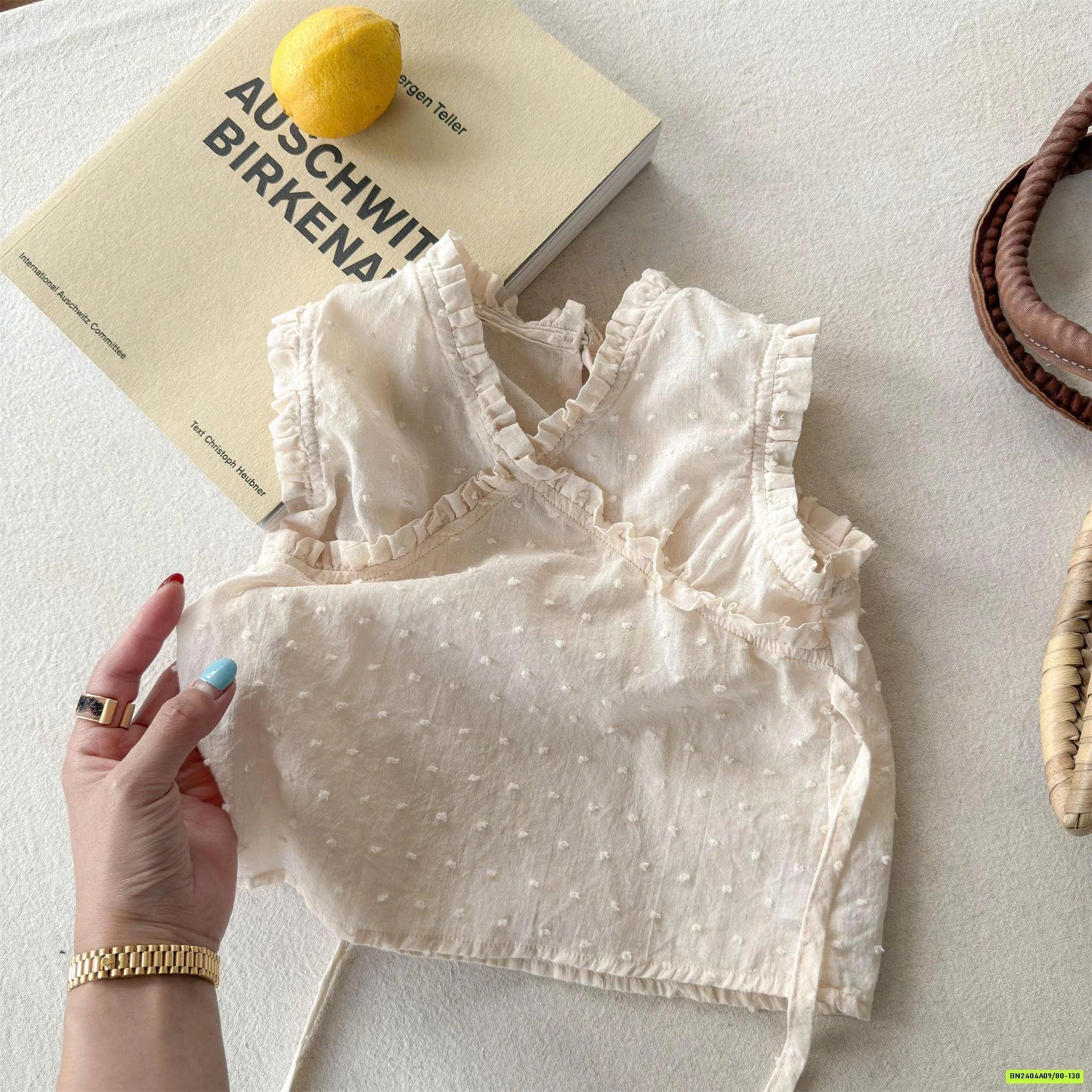 ÁO CỘC TAY HẠT GẠO ADBABY