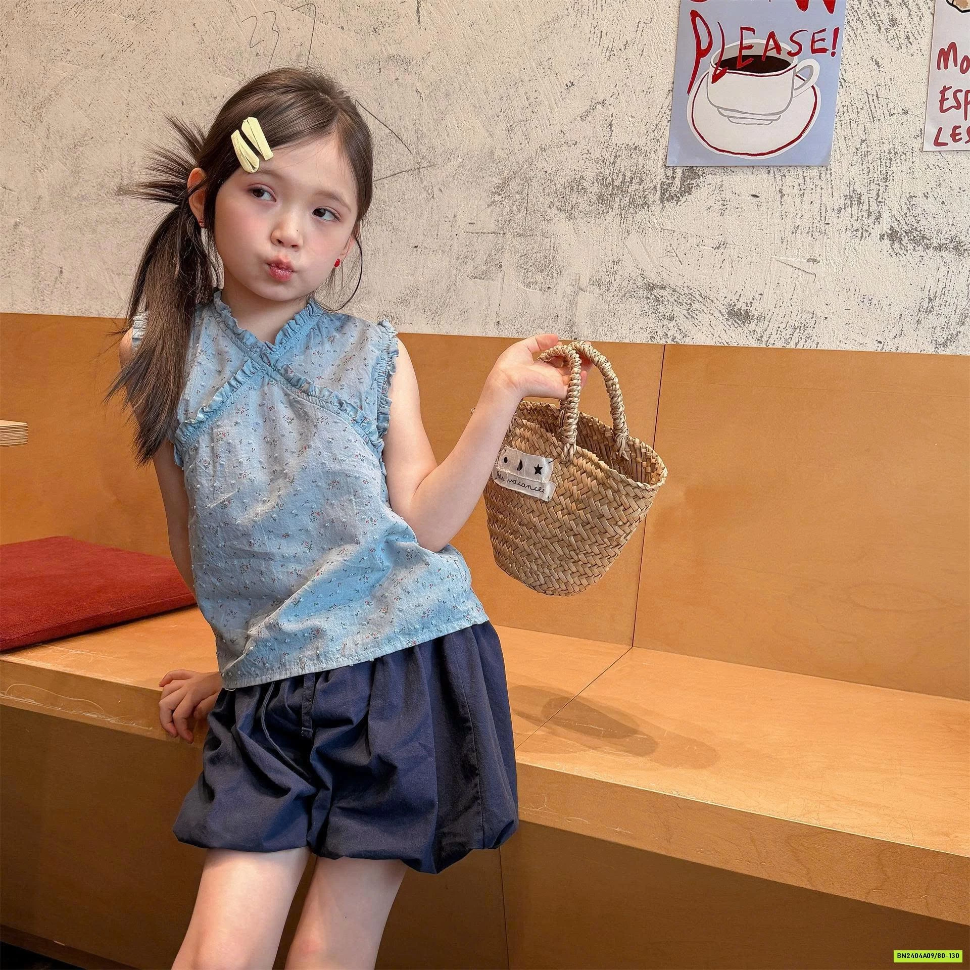 ÁO CỘC TAY HẠT GẠO ADBABY