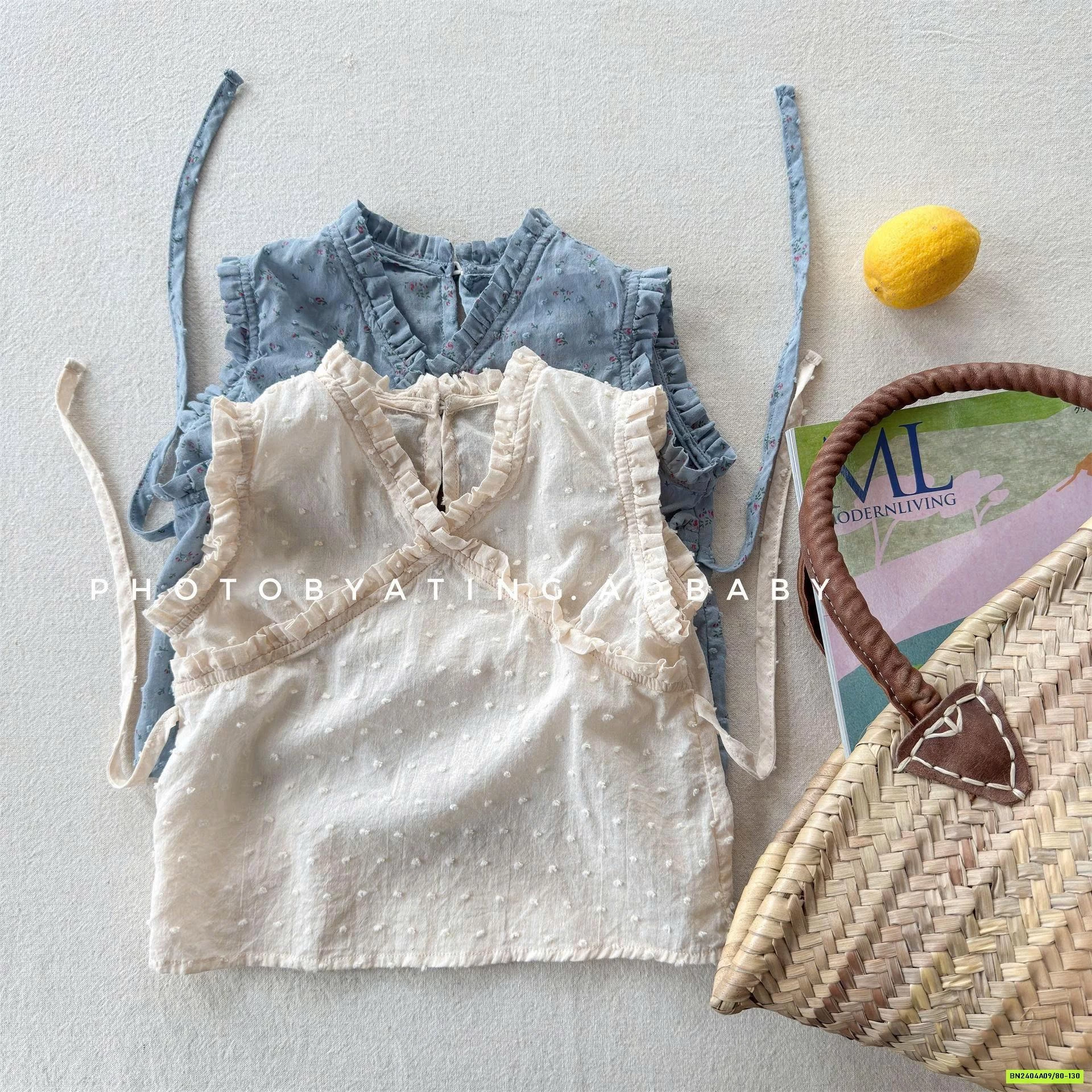 ÁO CỘC TAY HẠT GẠO ADBABY