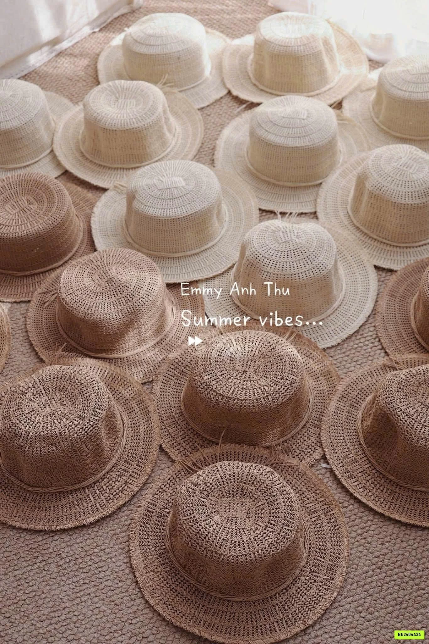 MŨ CÓI DỆT VINTAGE MẸ BÉ