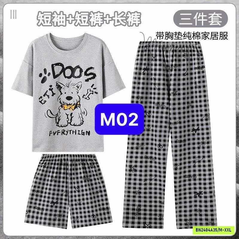 BỘ COTTON 3 CHI TIẾT IN HÌNH