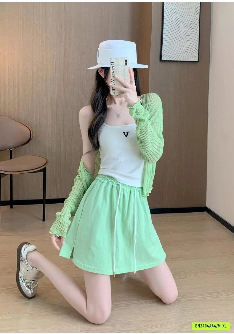 QUẦN VÁY COTTON CẠP CHUN