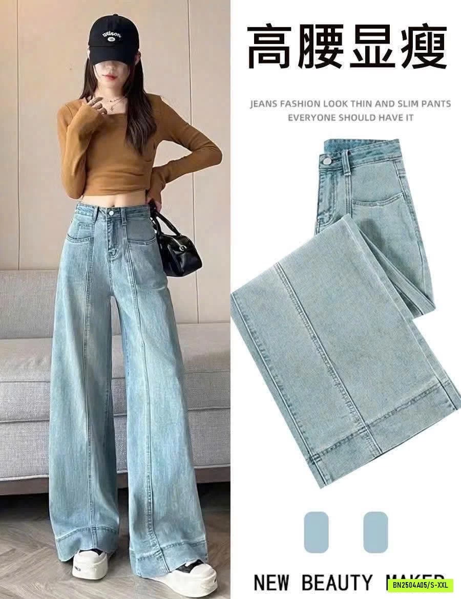 QUẦN JEAN XUÔNG VIỀN GÂN