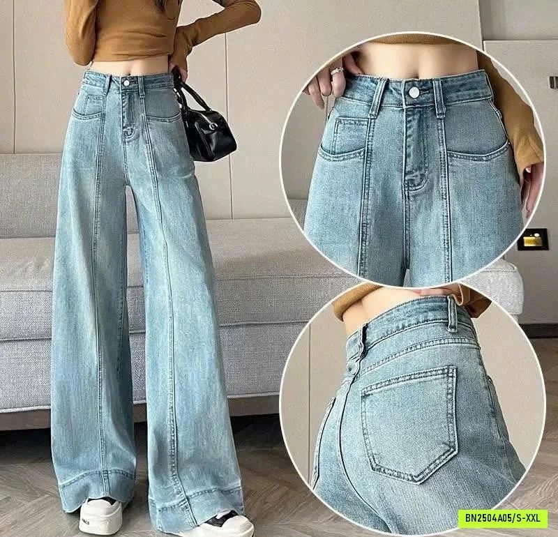 QUẦN JEAN XUÔNG VIỀN GÂN