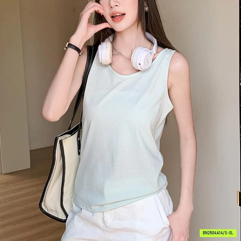 ÁO COTTON SÁT NÁCH CỔ RỘNG