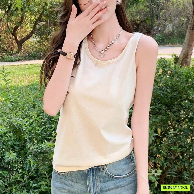 ÁO COTTON SÁT NÁCH CỔ RỘNG