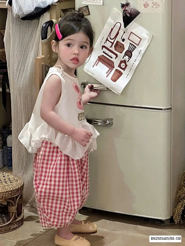 SÉT THỎ BÁNH BÈO QUẦN CARO