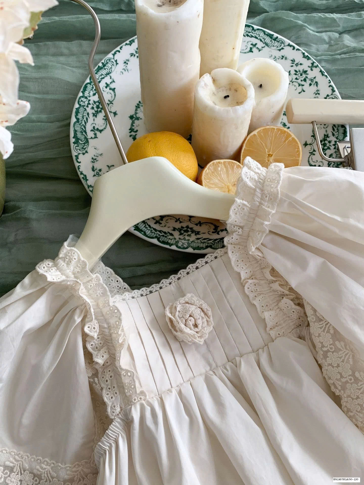 SET ÁO BBD HOA NỔI MIX QUẦN ỐNG RỘNG BG