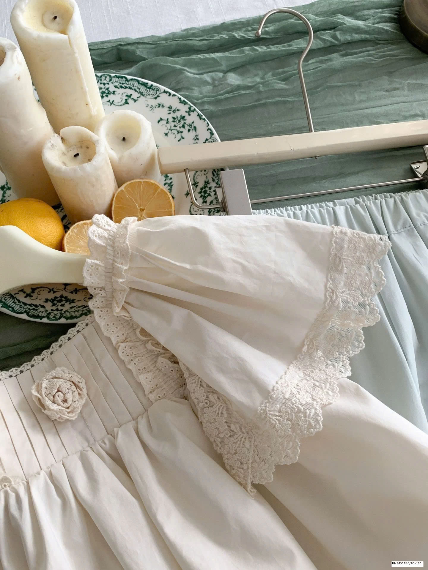 SET ÁO BBD HOA NỔI MIX QUẦN ỐNG RỘNG BG