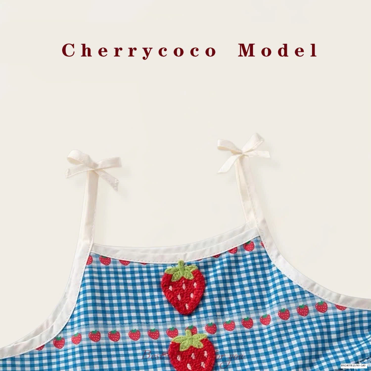 VÁY 2 DÂY KẺ CARO CHERRYCOCO BG