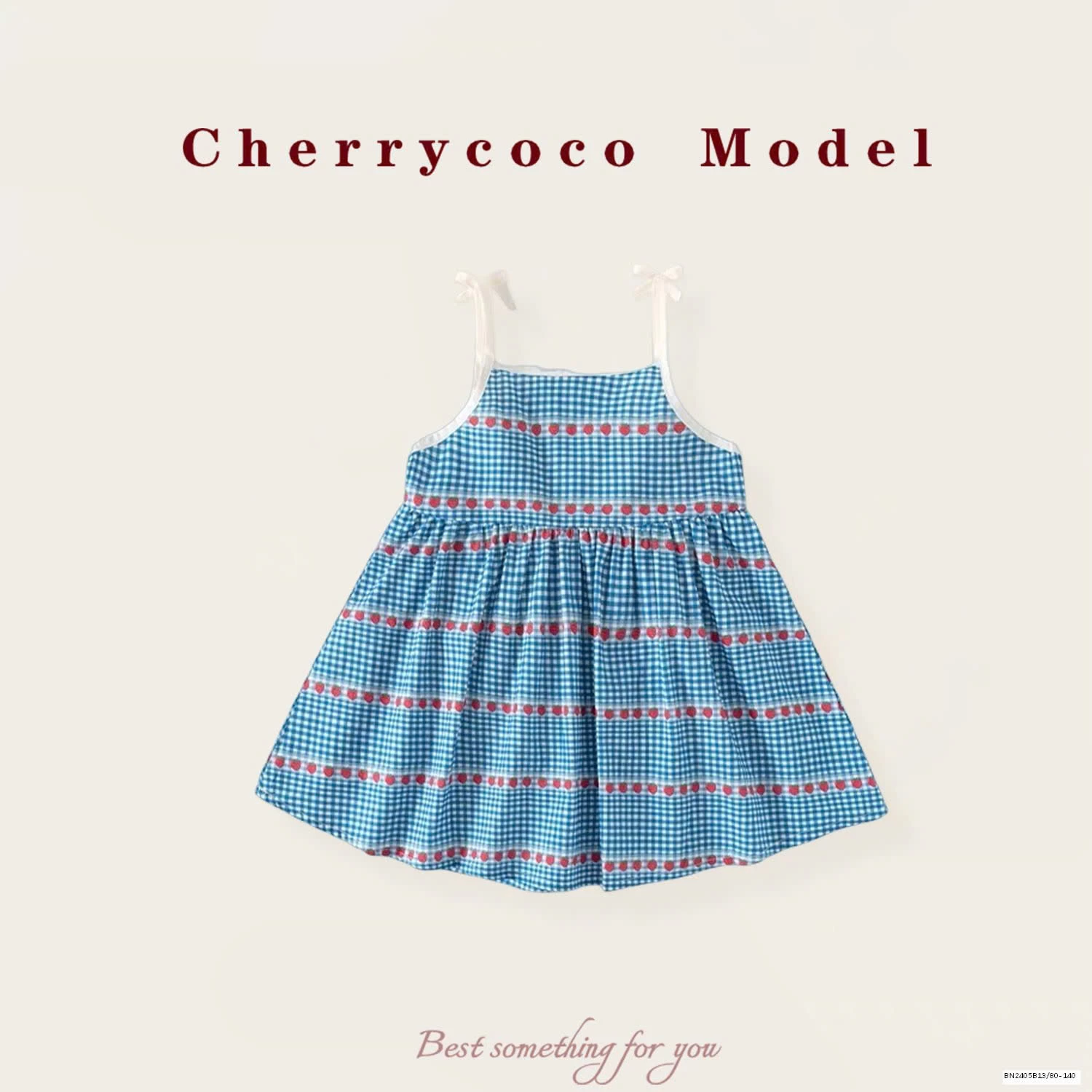 VÁY 2 DÂY KẺ CARO CHERRYCOCO BG